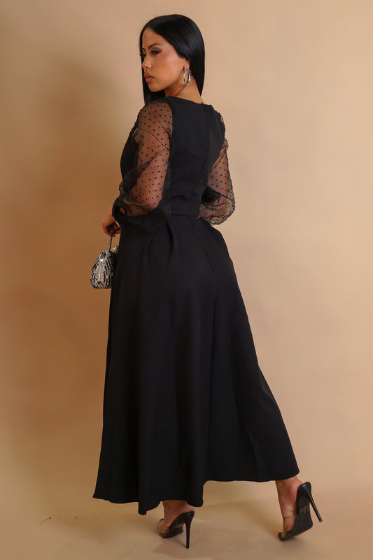 All For Fun Midi Dress - Black