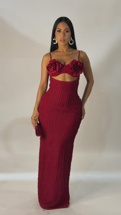 All Love Maxi Dress- Red