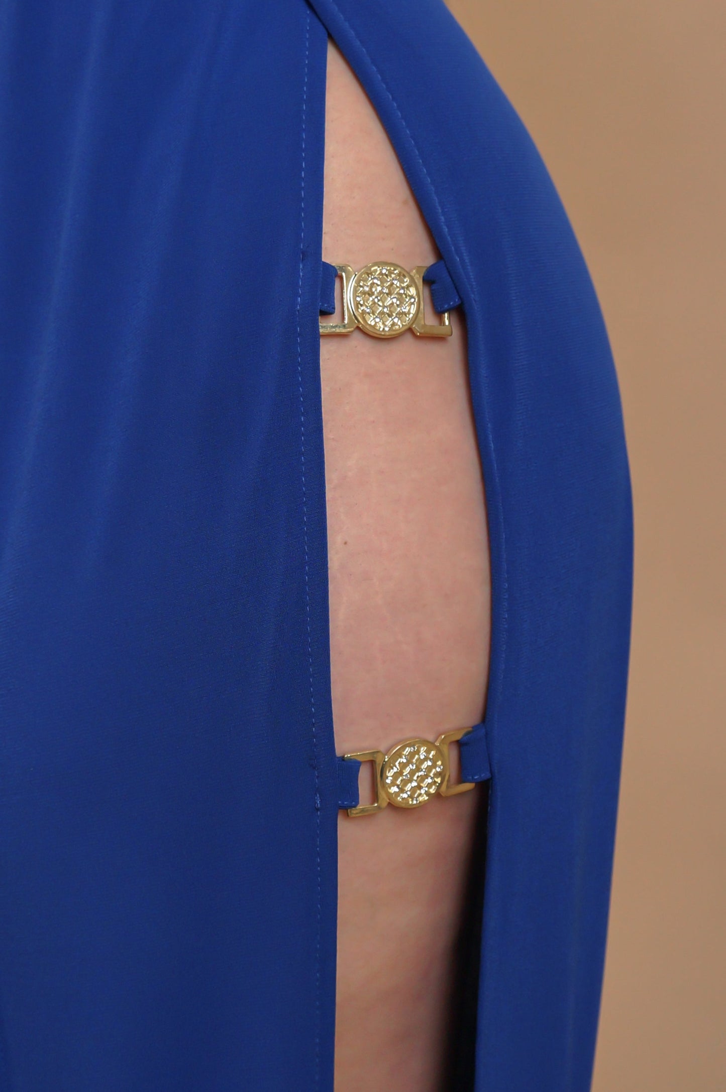 Draped Aura Pant Set - Blue