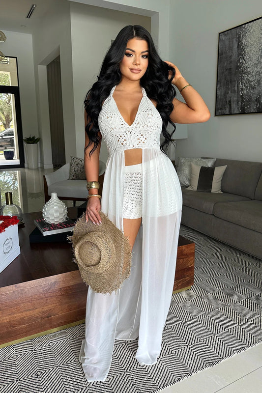 Starting Over Short Set - White