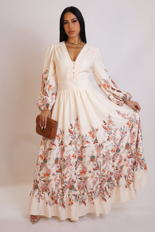 My Way Maxi Dress - Cream