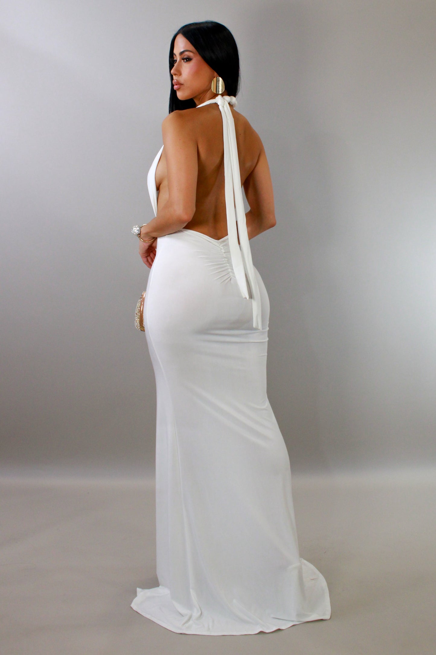 Queen Of It All Maxi Dress - White
