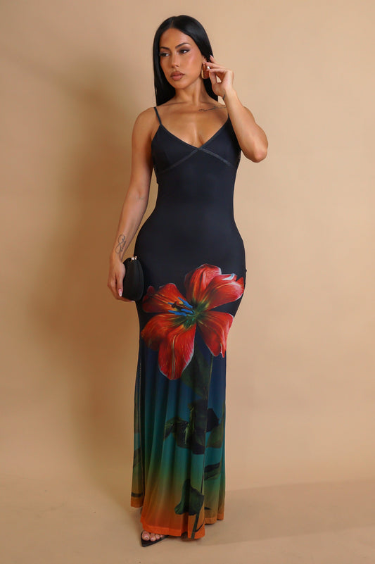 Back For More Maxi Dress- Black