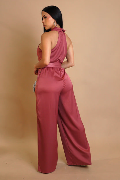 Remember This Look Jumpsuit - Rose