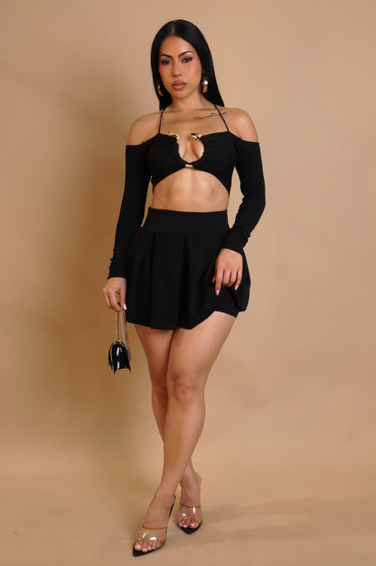 My Paradise Skort Set - Black