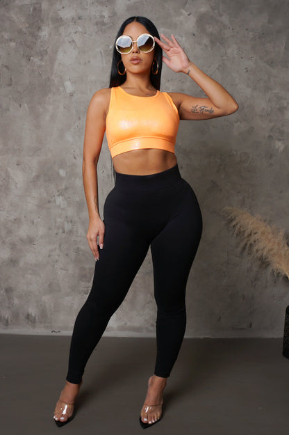 Fitness Day Top- Orange