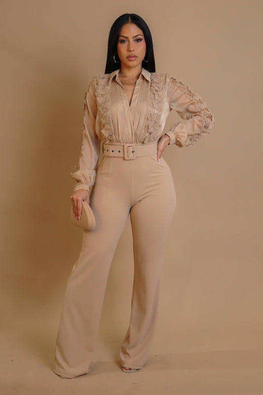Always And Forever Jumpsuit - Nude