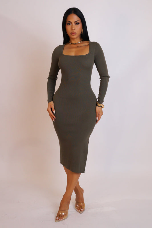 I Design my life Dress - Olive