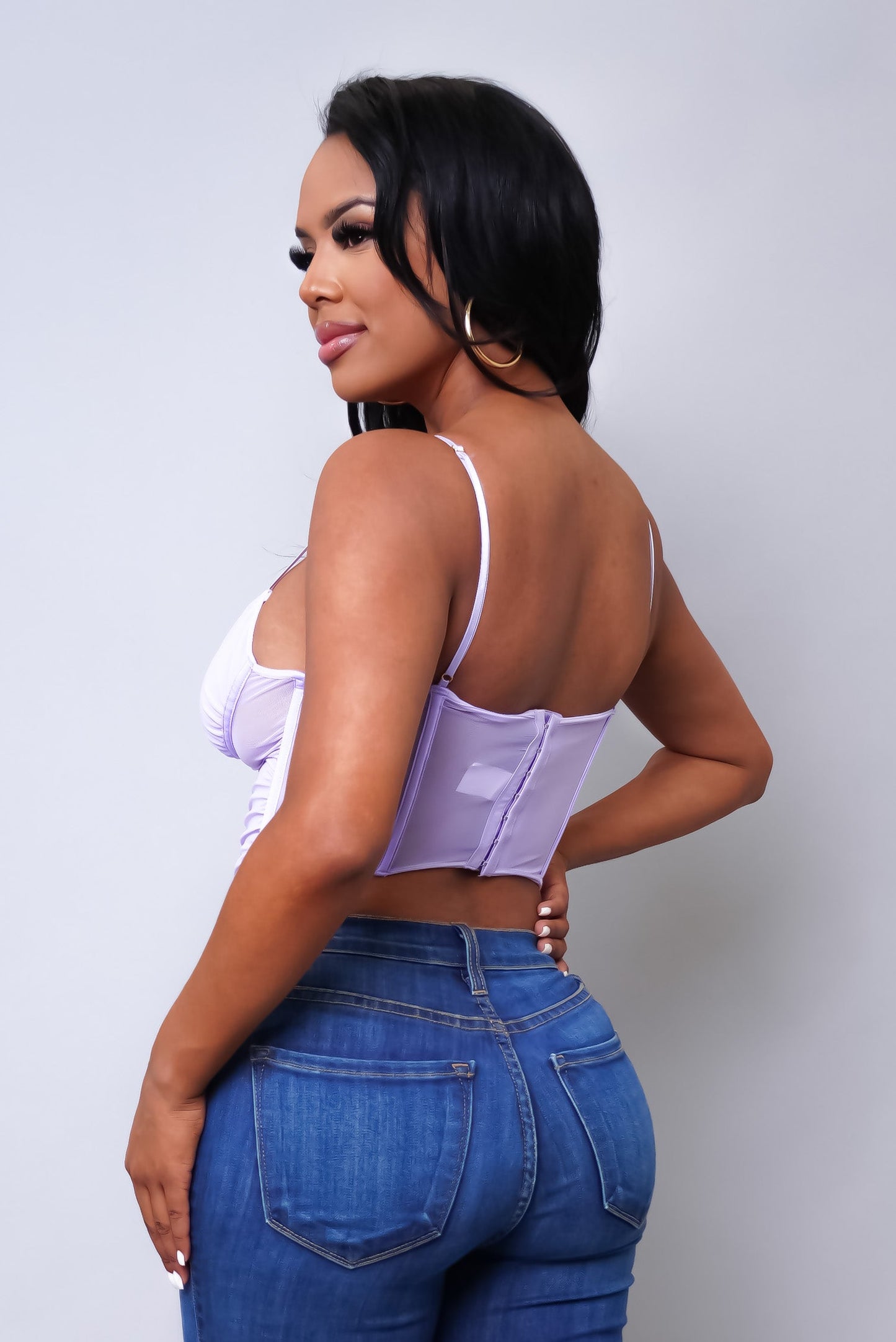 Pennylane Corset Top - Purple