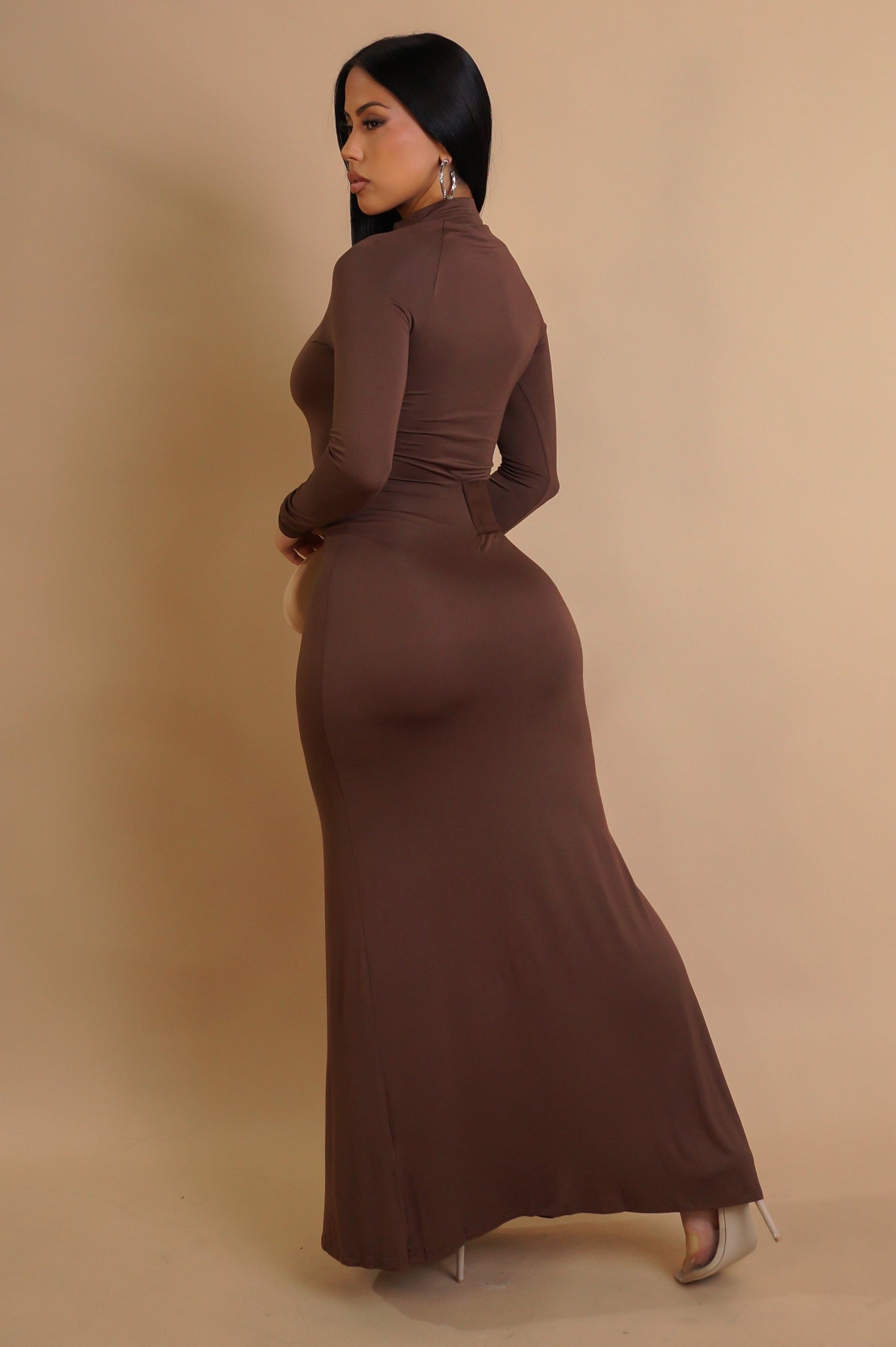 Locked In Maxi Dress - Brown