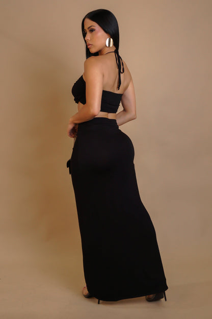 Sway Luxe Skirt Set - Black