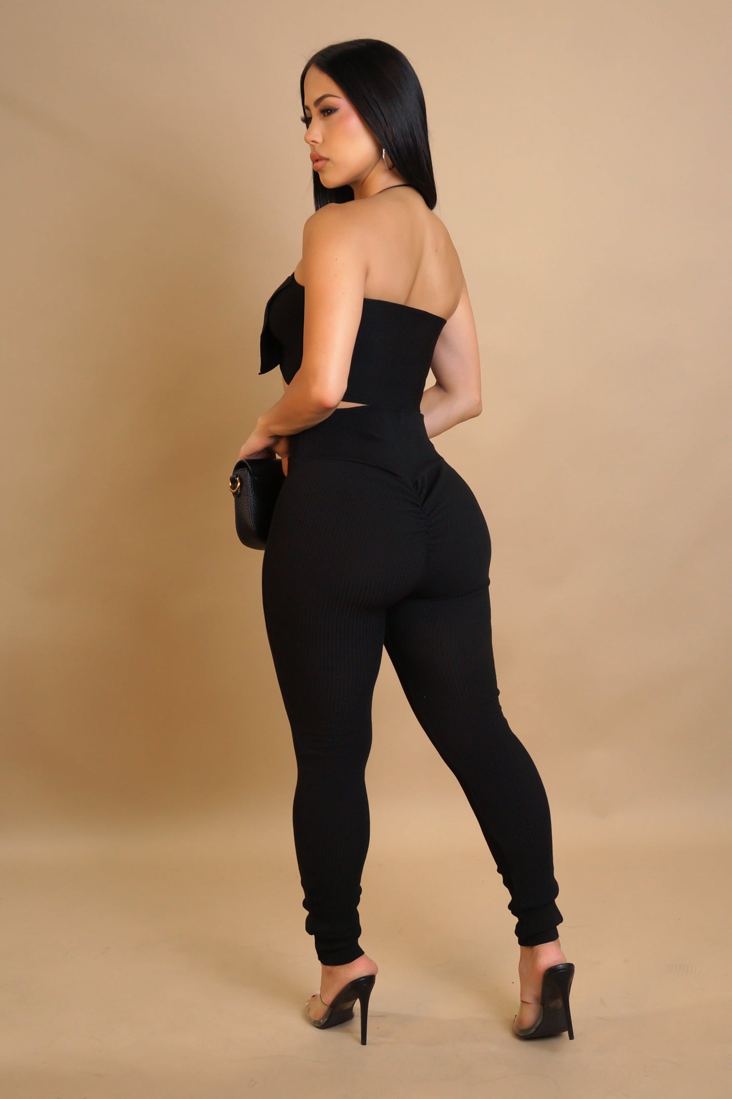 Perfect Escape Pant Set - Black