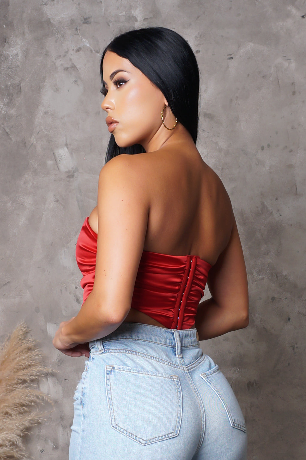 Close To You Corset Top - Red