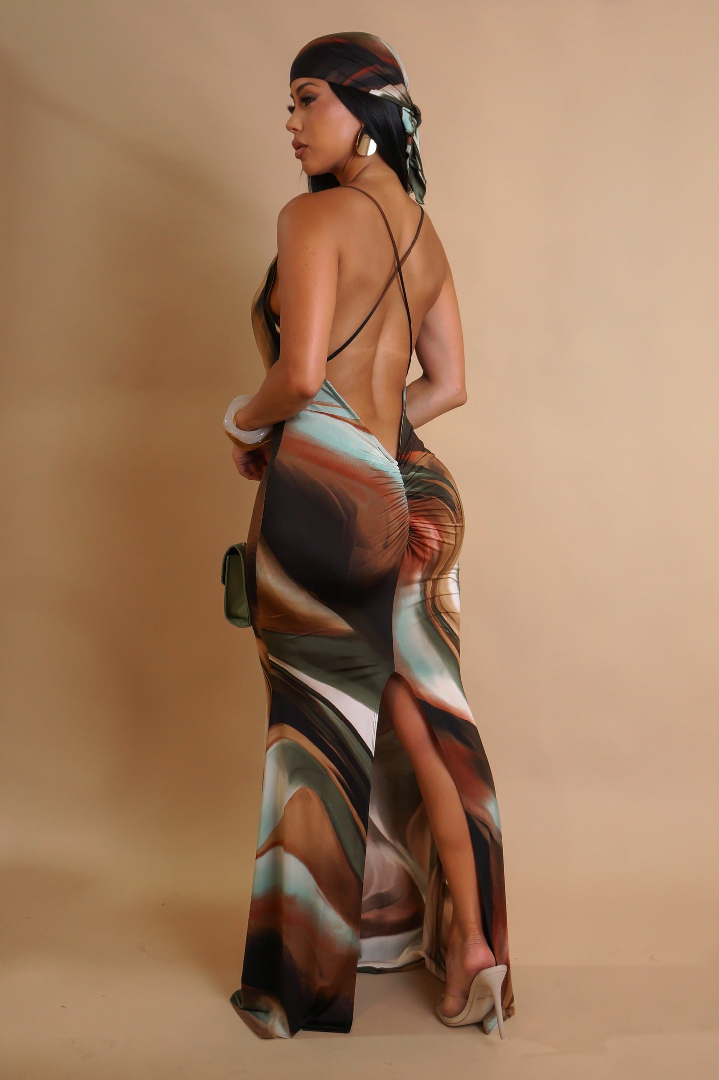 Made For Me Maxi Dress- Brown