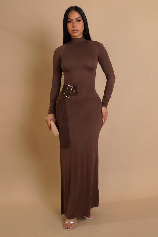 Locked In Maxi Dress - Brown