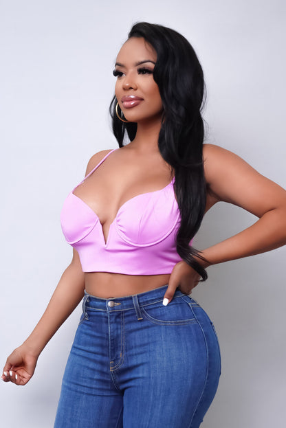 Lilac Dream Crop Top - Purple