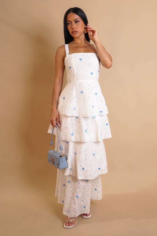 Little Things Midi Dress - Blue