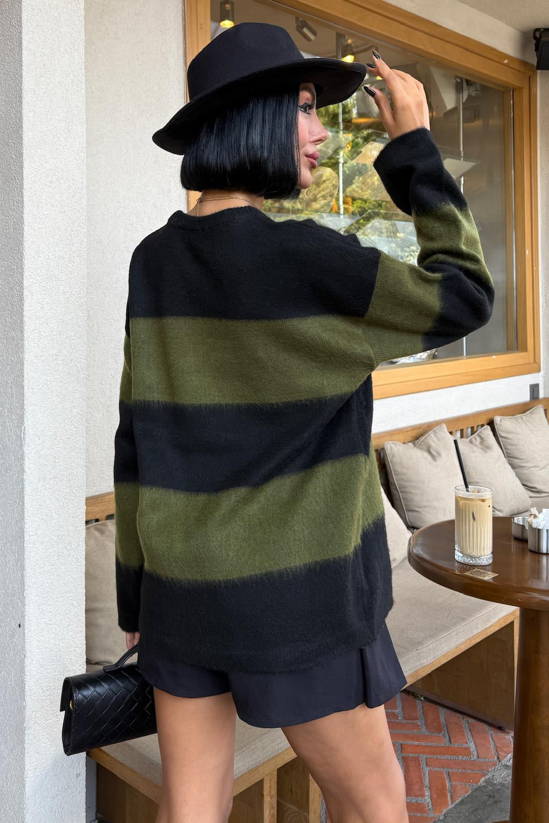Soft Striped Knit Sweater – Cozy Everyday Style – Green