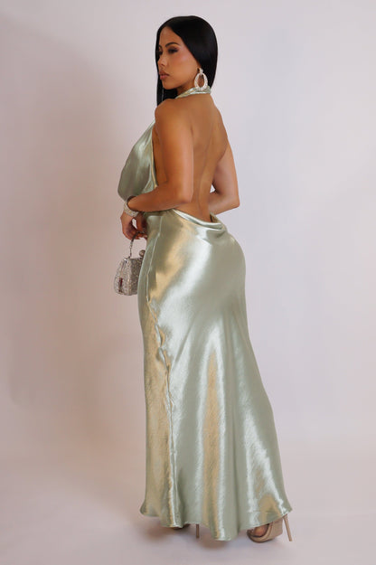 Keep It Sexy Maxi Dress - Sage