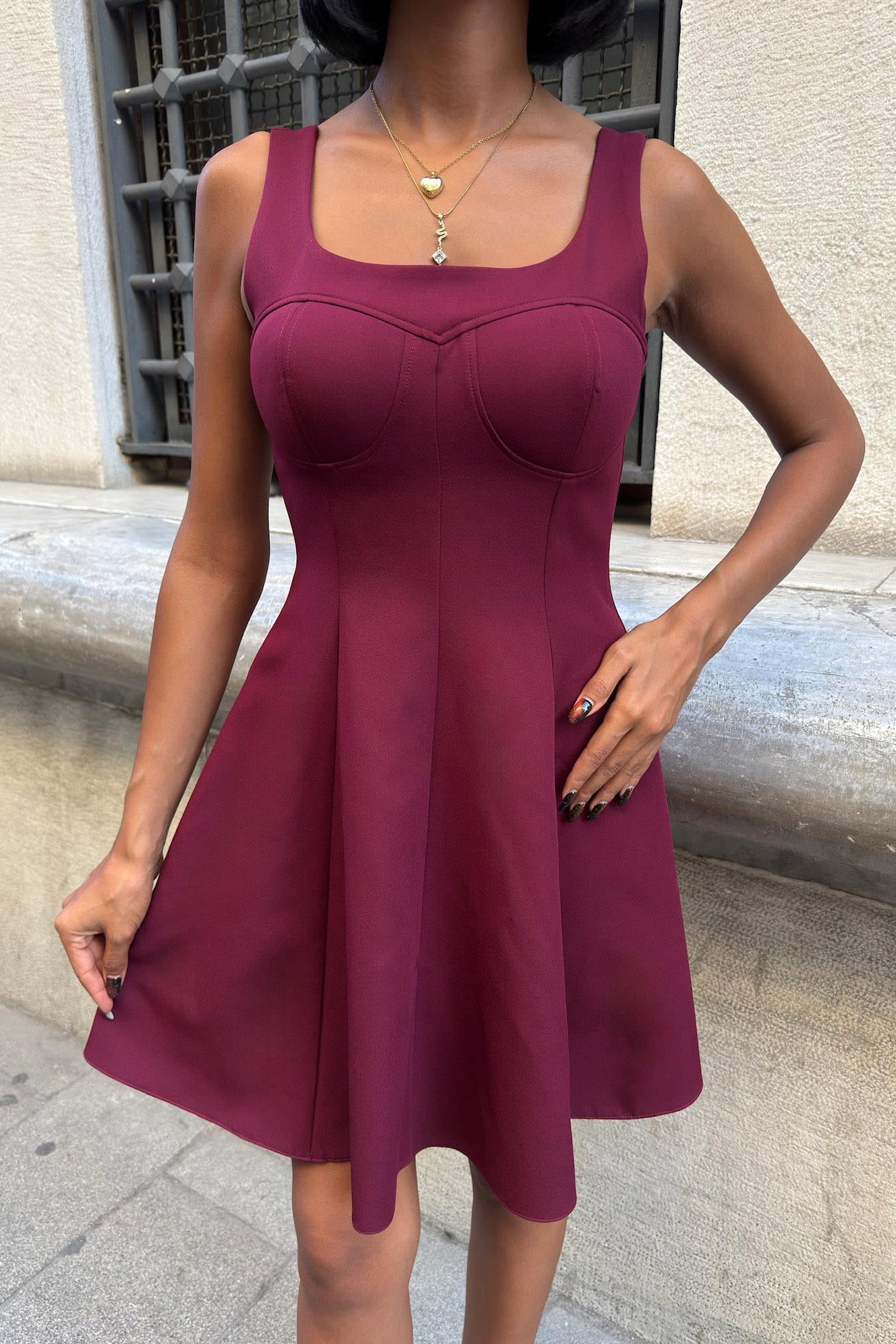 Elegant Cropped Blazer & Flared Mini Dress Set – Timeless Business Chic – Black