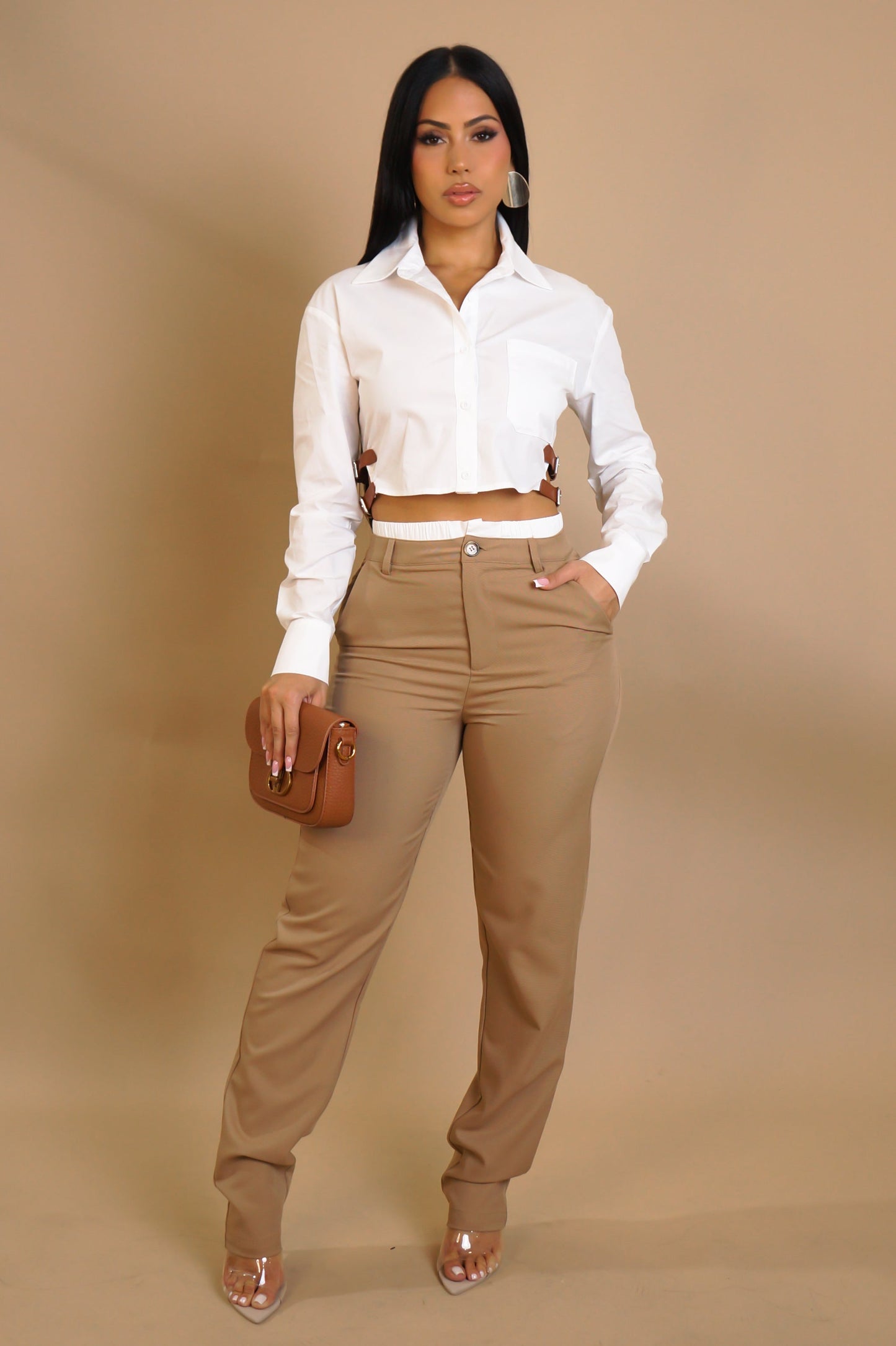 Do It For Me Pant Set - White