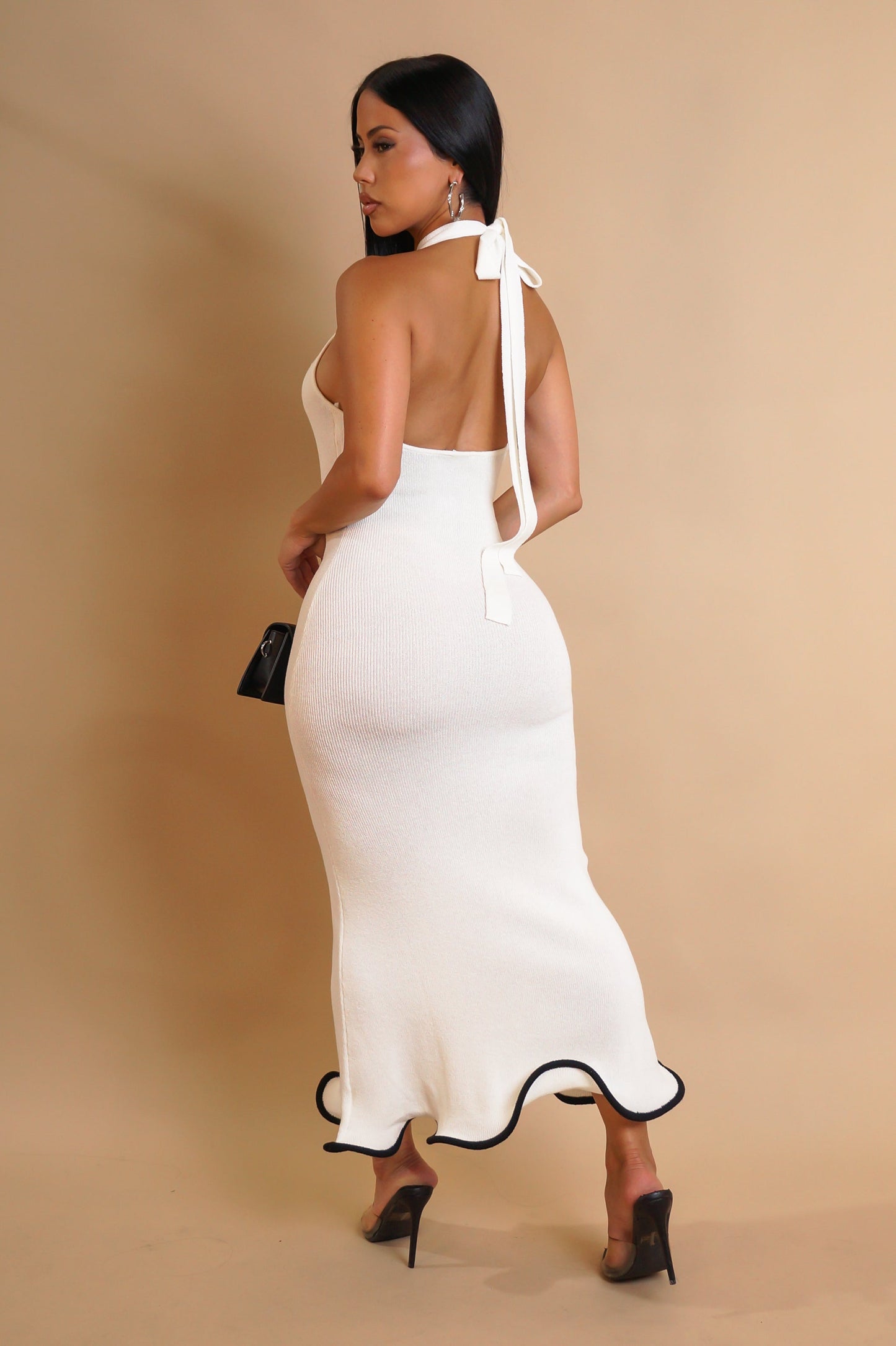 Keep It Classy Midi Dress - White