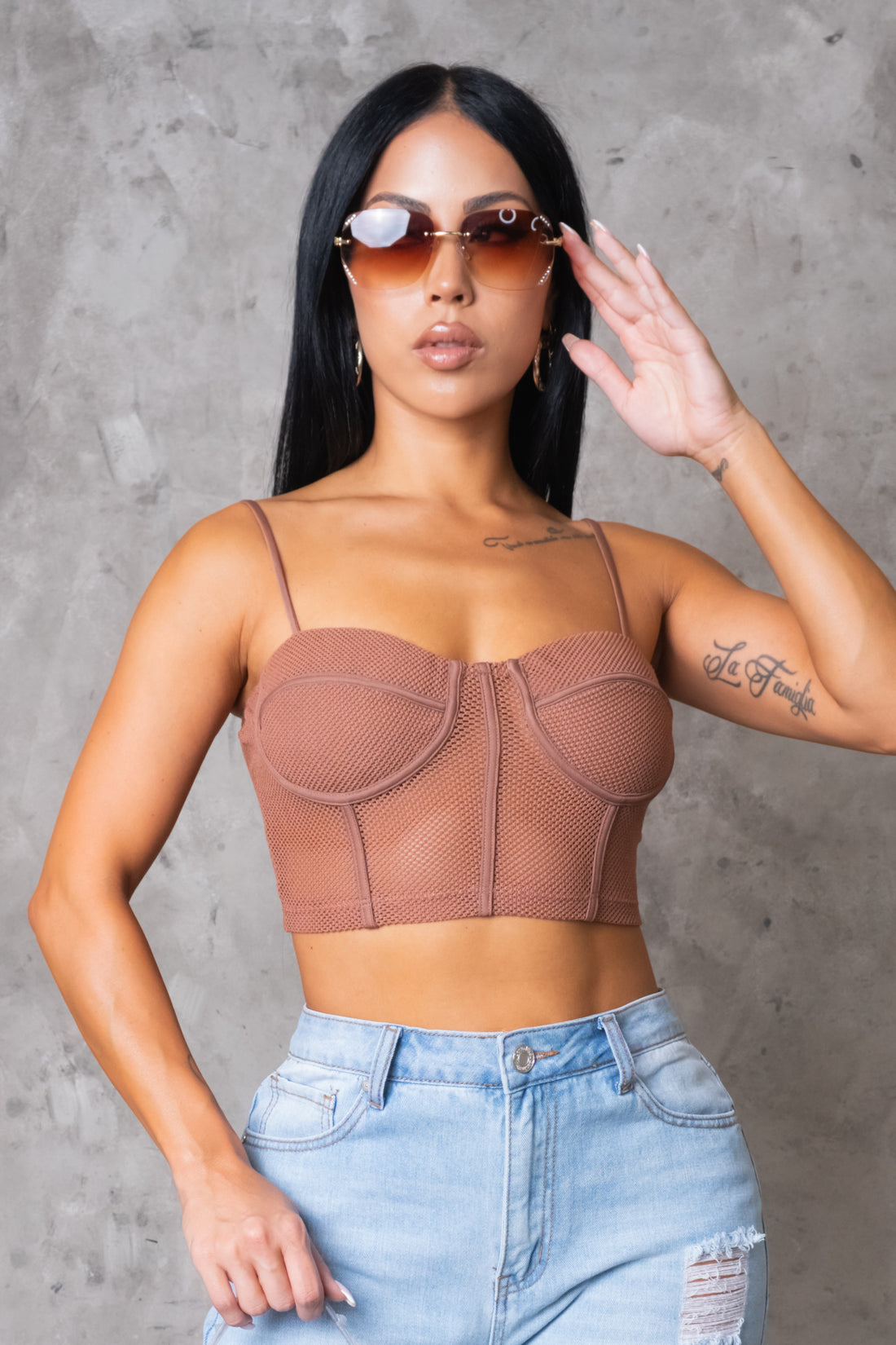 Keeping Close Top - Brown