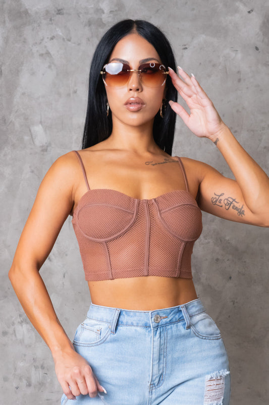 Keeping Close Top - Brown