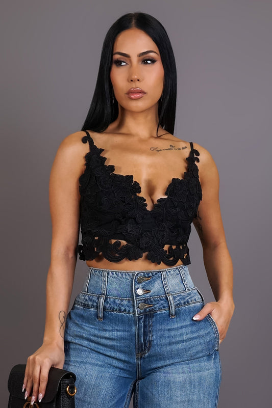 Did You Miss Me Top -Black