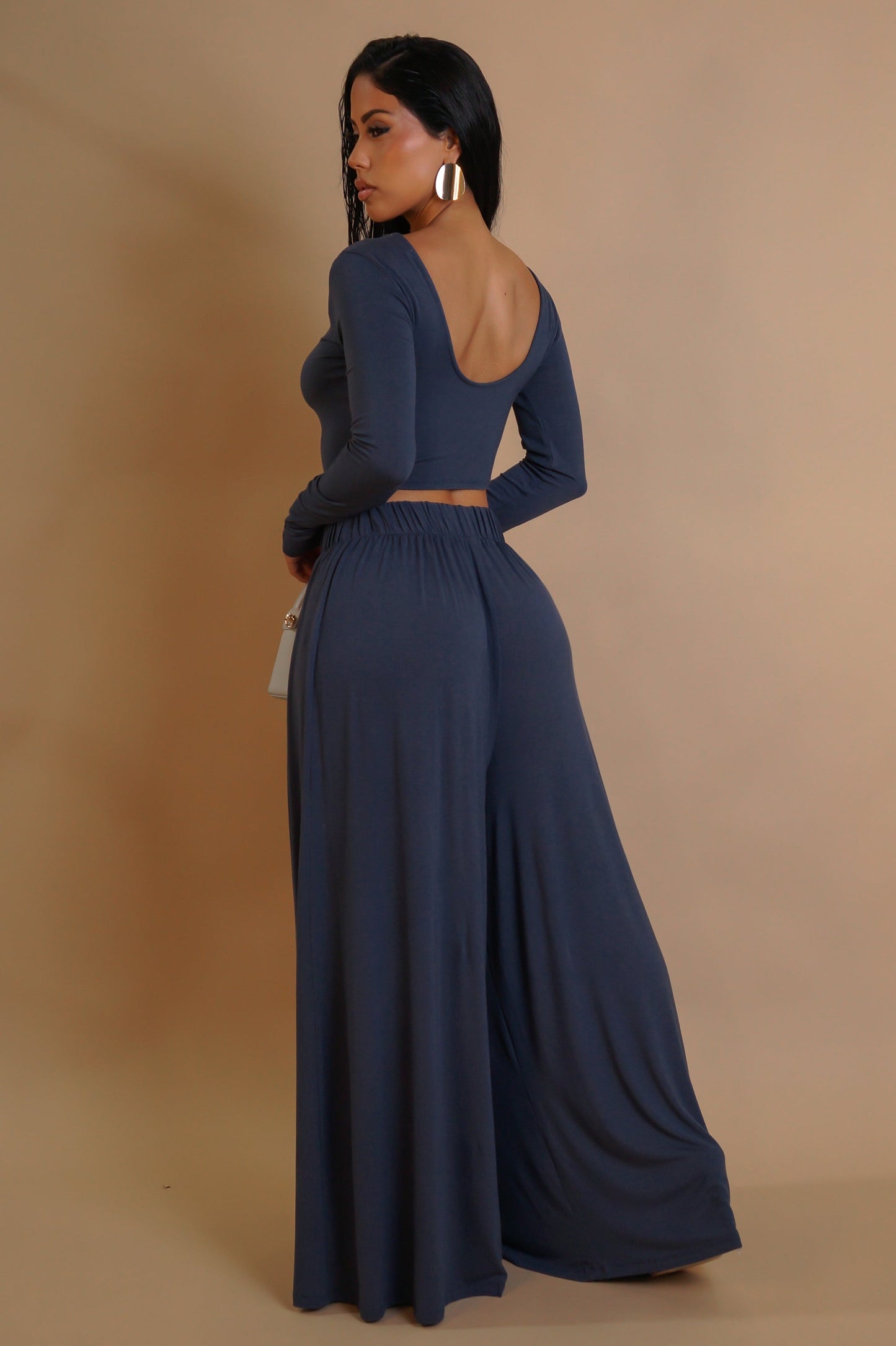 Crushing Hours Pant Set - Blue