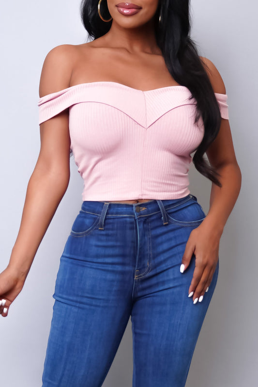 Sheri Baby Crop Top - Blush