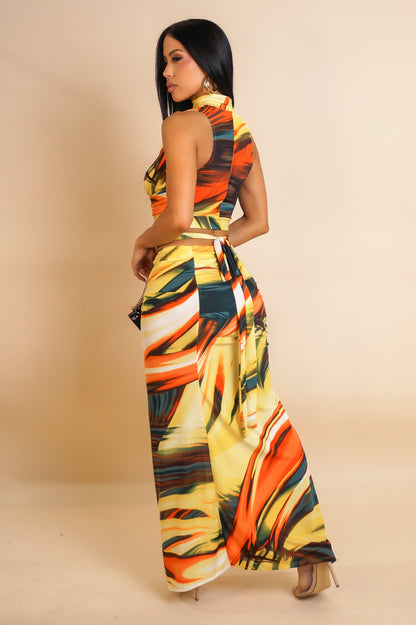 Starting Over Skirt Set - Yellow