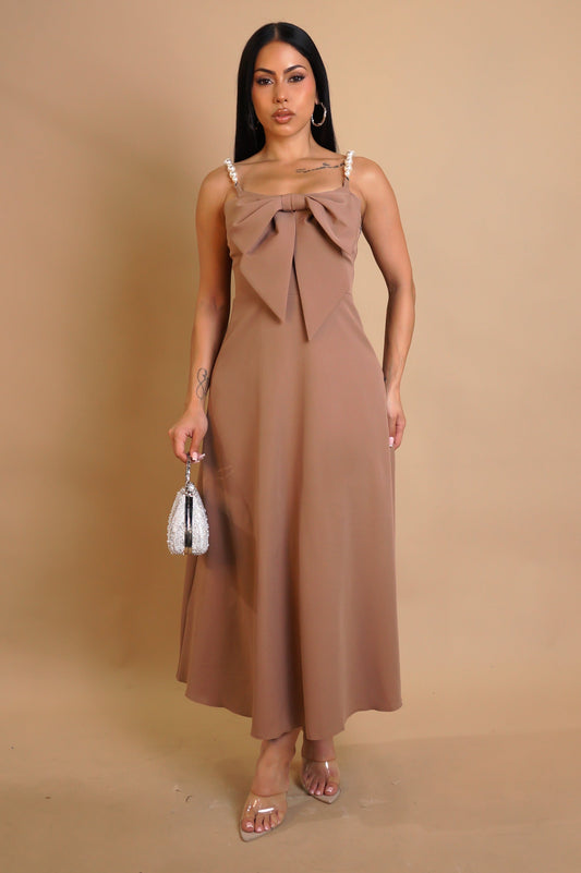 After Hours Midi Dress - Brown