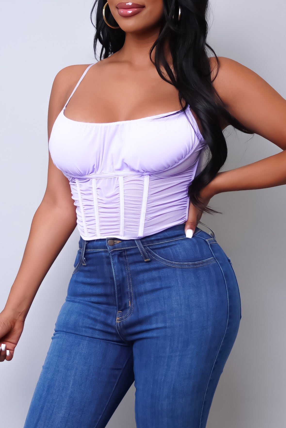 Pennylane Corset Top - Purple