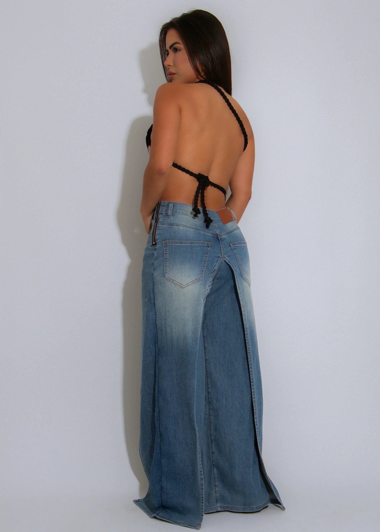 Twisted Crop Top - Black