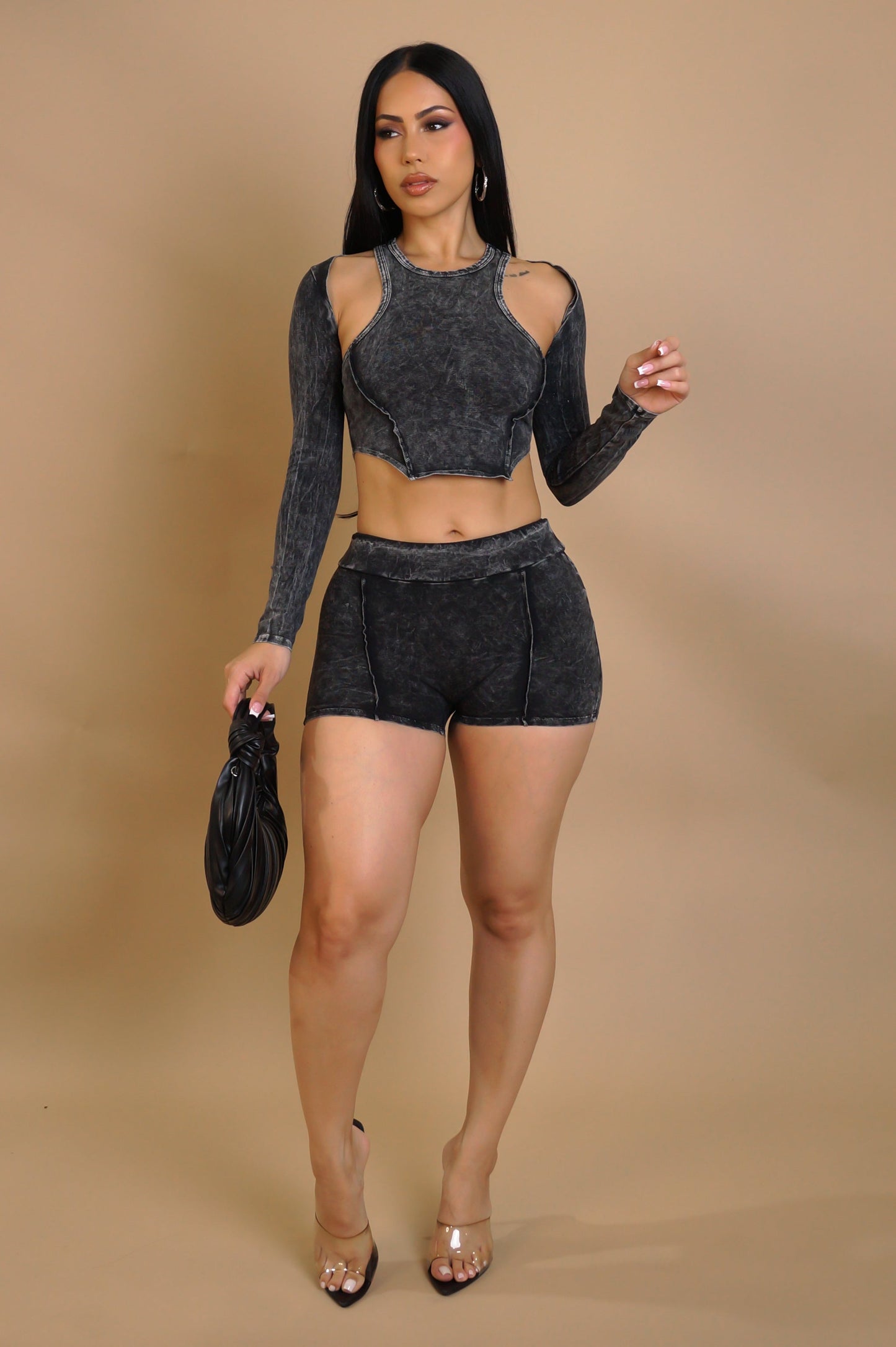 Getting Closer Short Set - Black