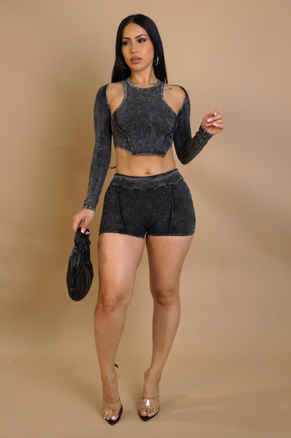 Getting Closer Short Set - Black
