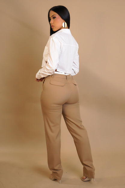 Do It For Me Pant Set - White