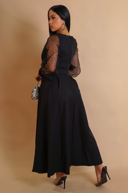 All For Fun Midi Dress - Black