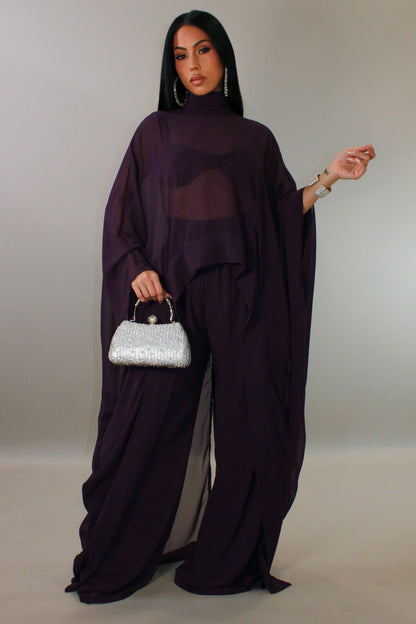 Nothing Like It Pant Set - Purple