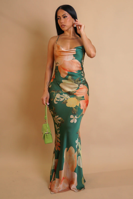 Nothing Left To Say Maxi Dress - Green