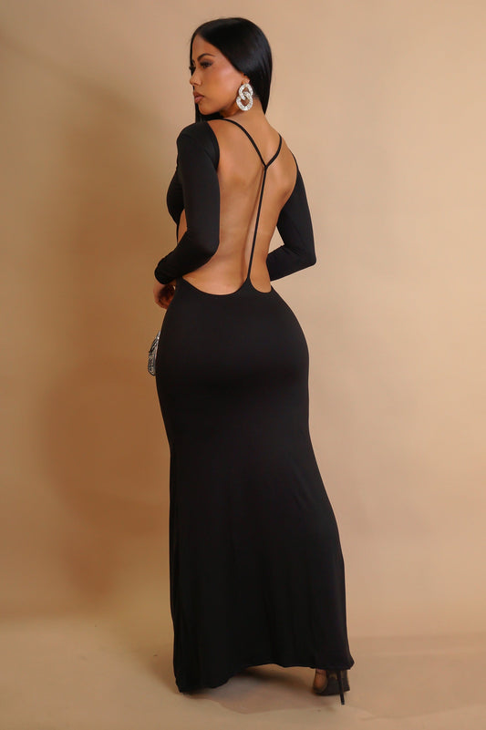 All In Maxi Dress- Black